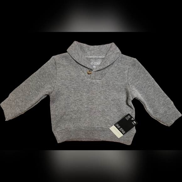NWT Okie dokie size 6m gray sweater - Picture 1 of 4